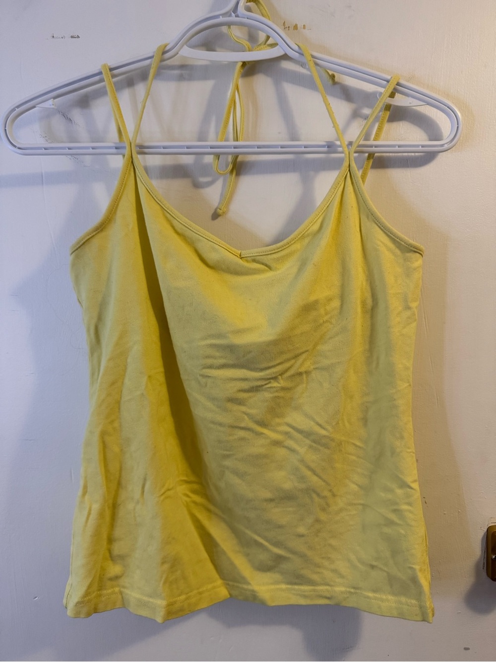 Yellow Women's Cami Tank Top - Lightweight Summer Layering